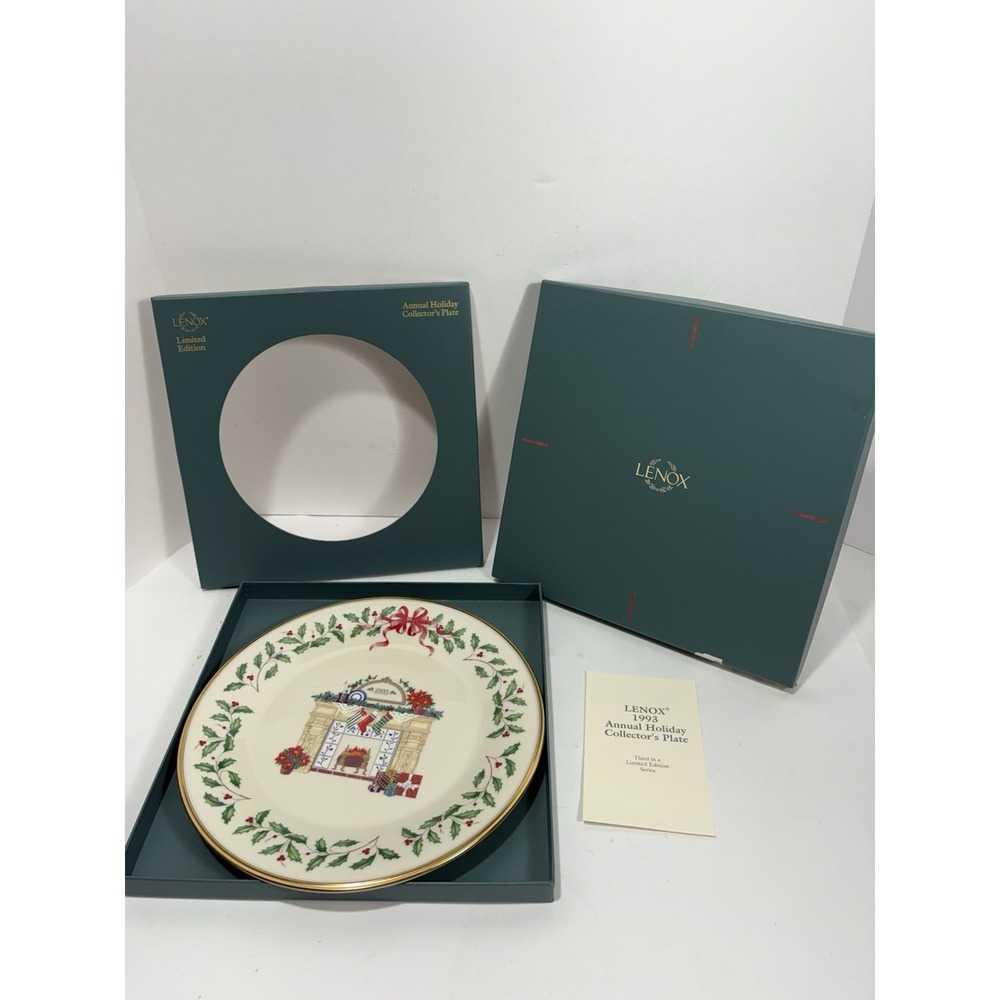 Lenox 1993 Annual‎ Holiday Collector's Plate, Third in a Limited Edition Series